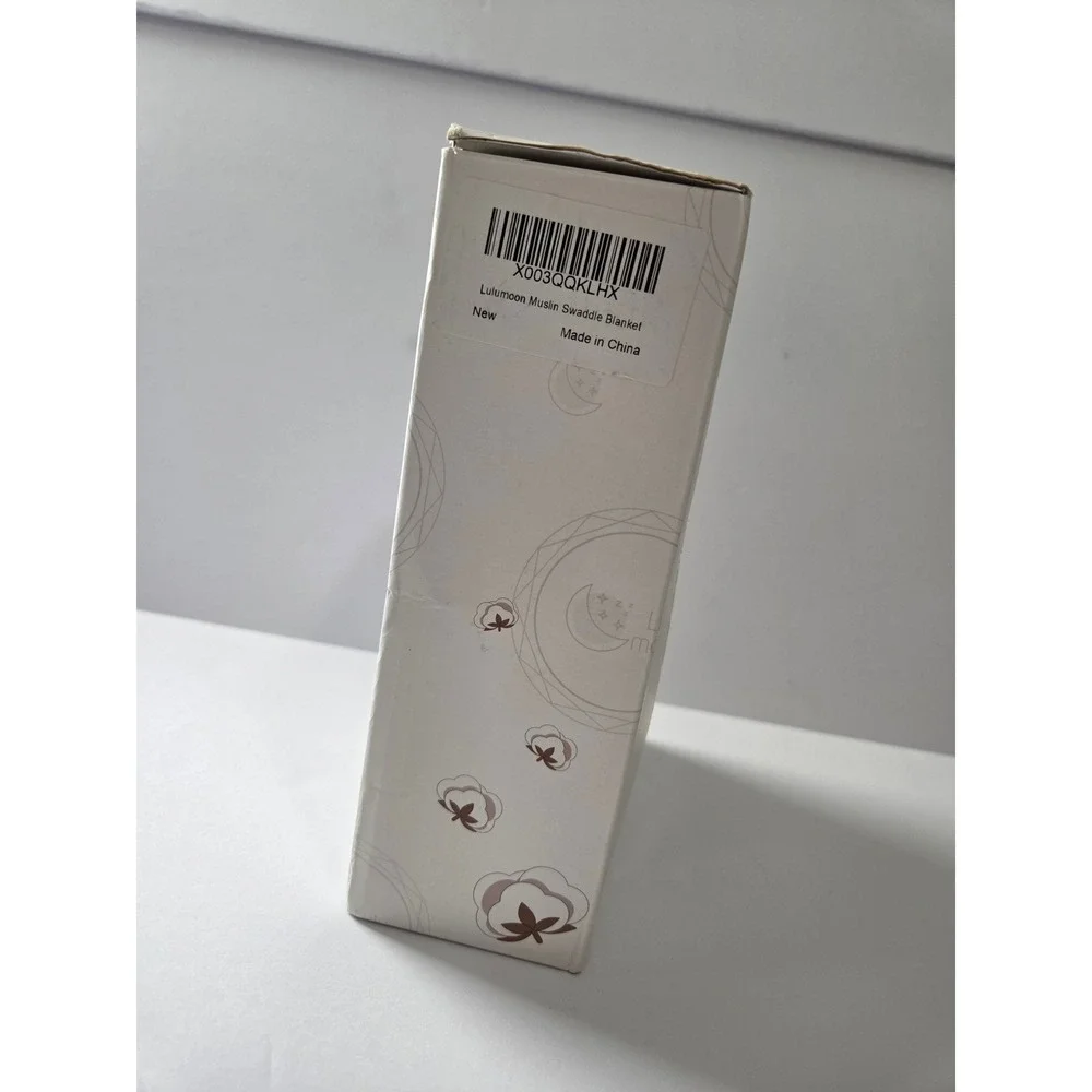 Lulumoon Muslin Swaddle Blankets 100% Cotton Tan Beige New in Box